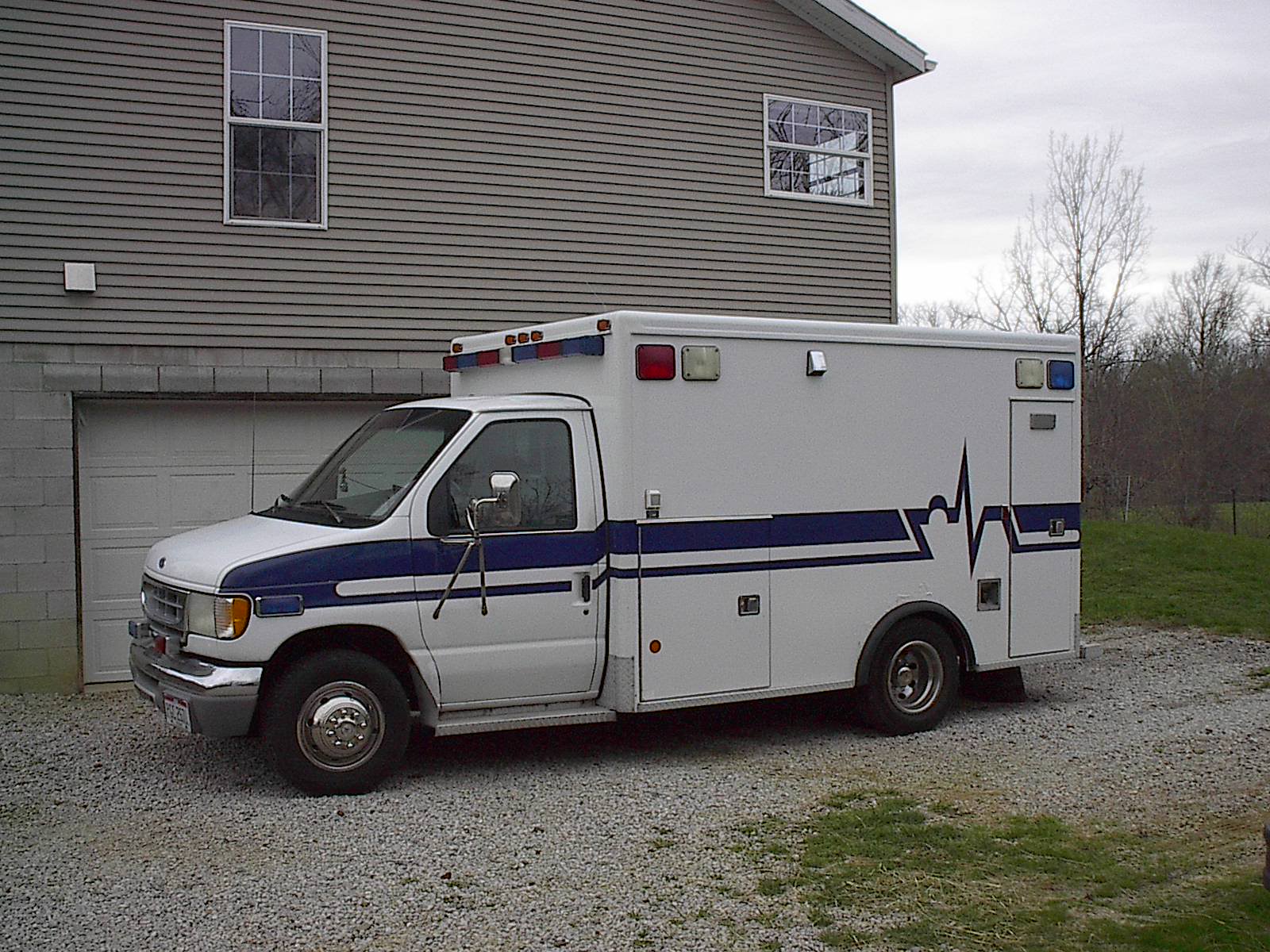 Picture of ambulance, the company truck. 24/7 Electrical Service.